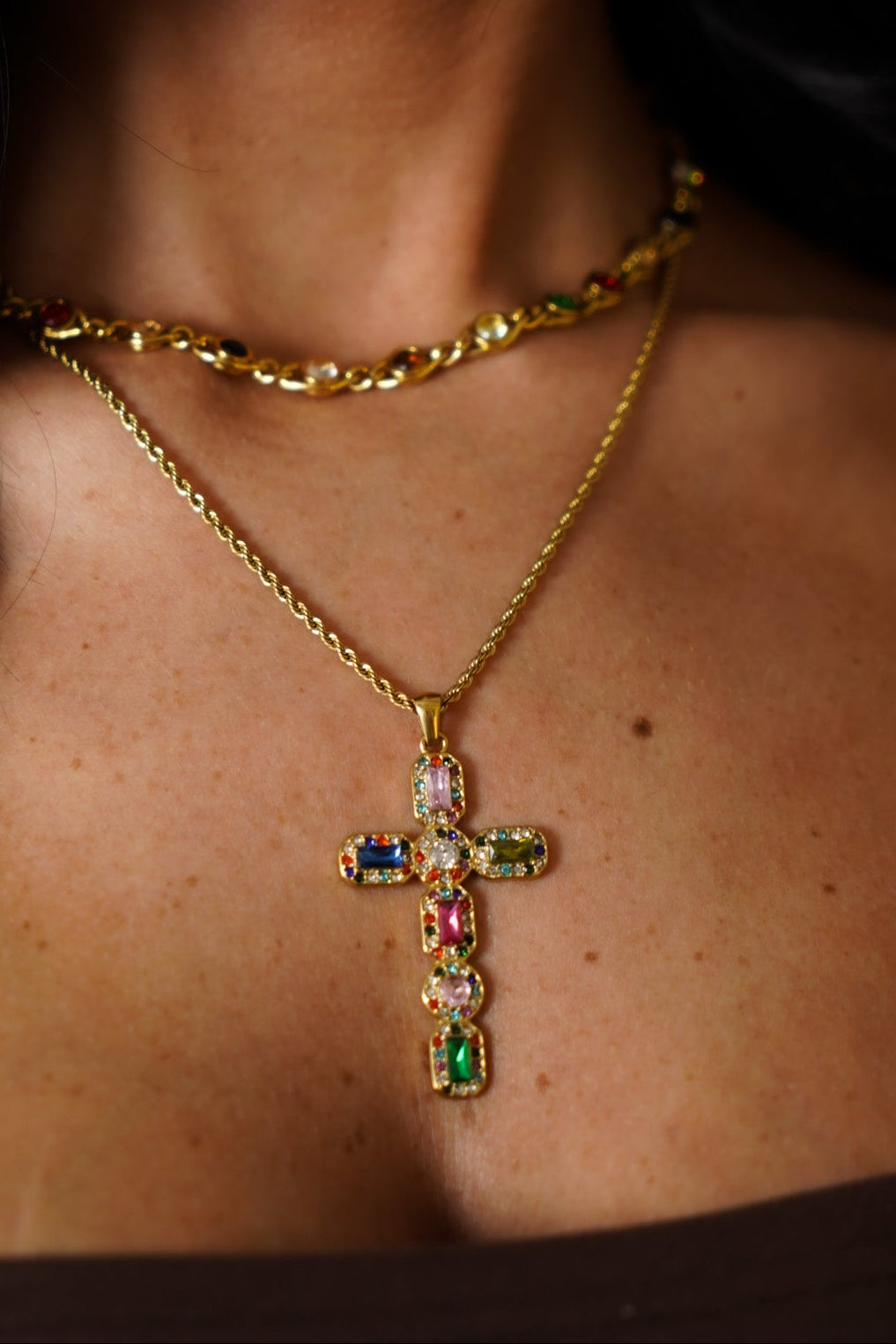 Lucia Cross Necklace