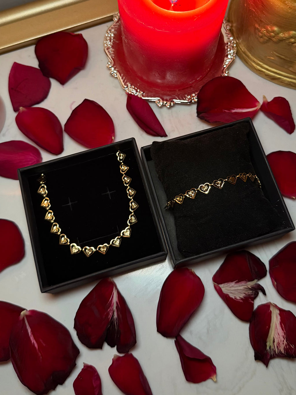 Kaia Heart Necklace & Bracelet Bundle